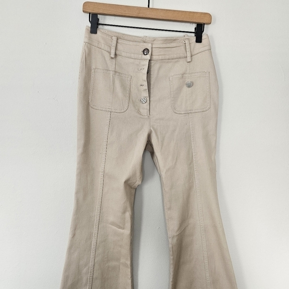 Alexis Helene Flared button fly long highwaist size S flaw - Picture 8 of 9